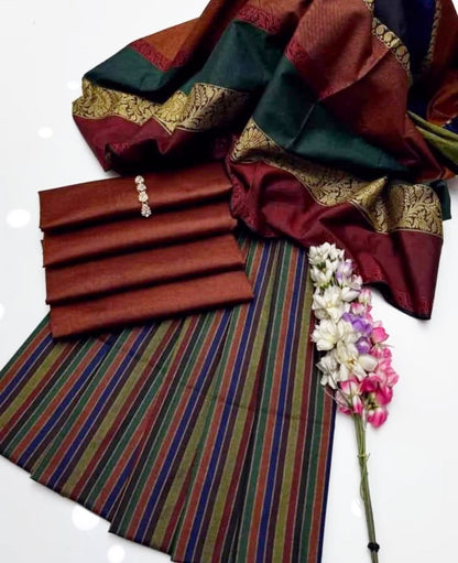 3pc Winter Wool Shawl Dress