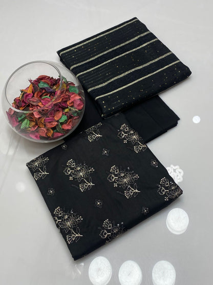 3pc Winter Marina Breeze Wool Velvet Border Shawl Dress